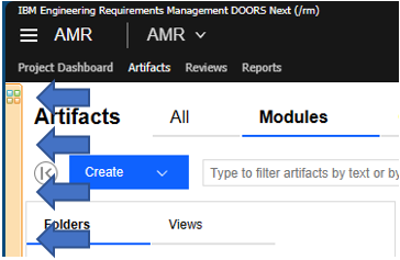 Open a mini dashboard on the left side